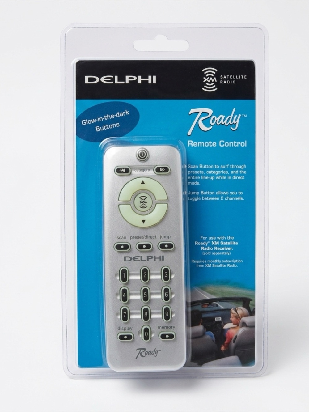 Delphi Roady Remote Control SA10077 For XM Satellite Radio Receiver New Sealed